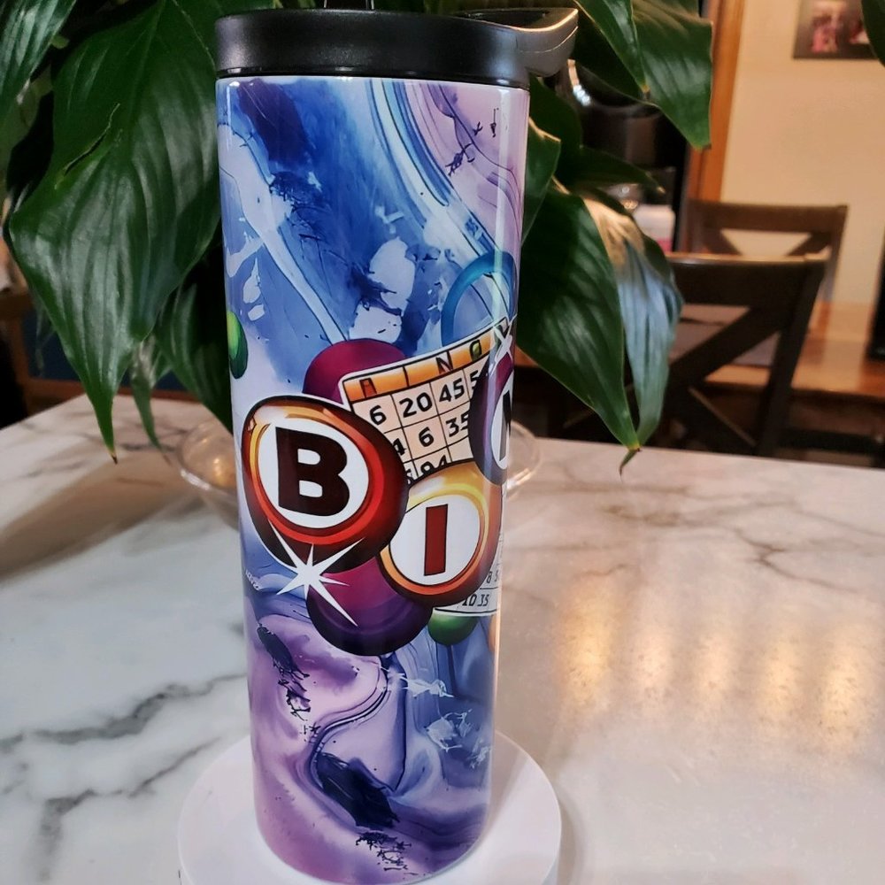 BINGO 20oz Tumbler with duo lids 🎉sale